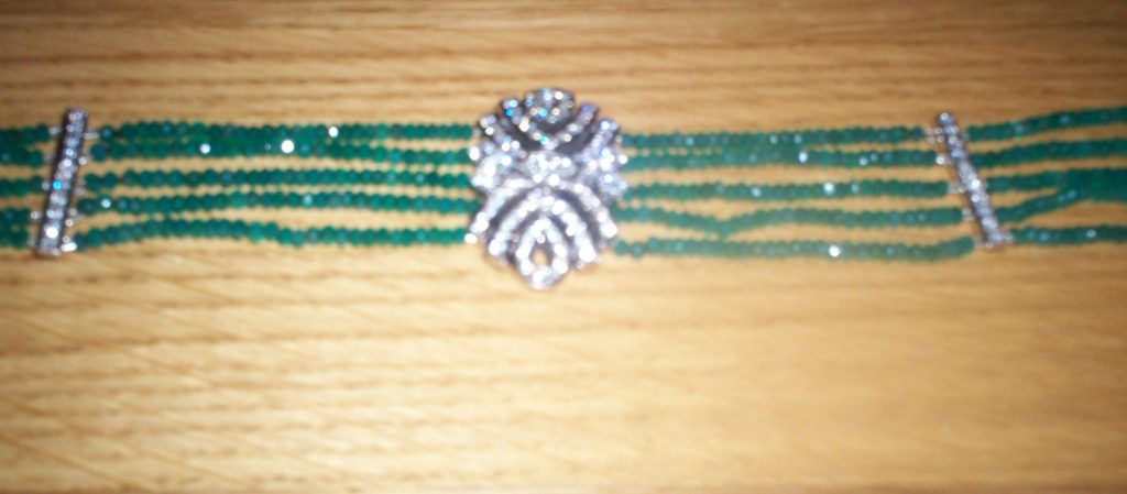 Emeralds, Diamonds and White Gold.