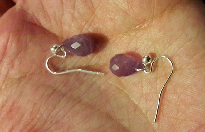 Amethyst Briolette and Silver
