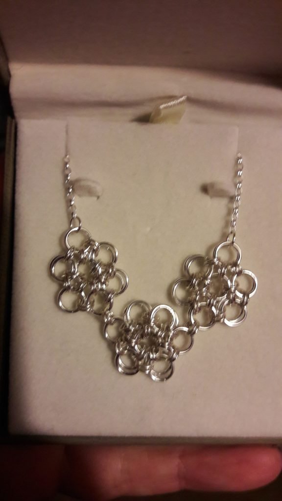 Jump Ring Silver Necklace